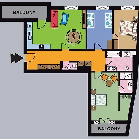 Apartmán Rybna 9 *